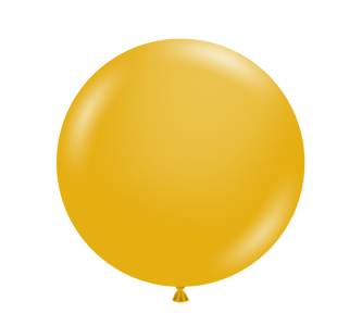 mustard balloons, tuf tex balloons