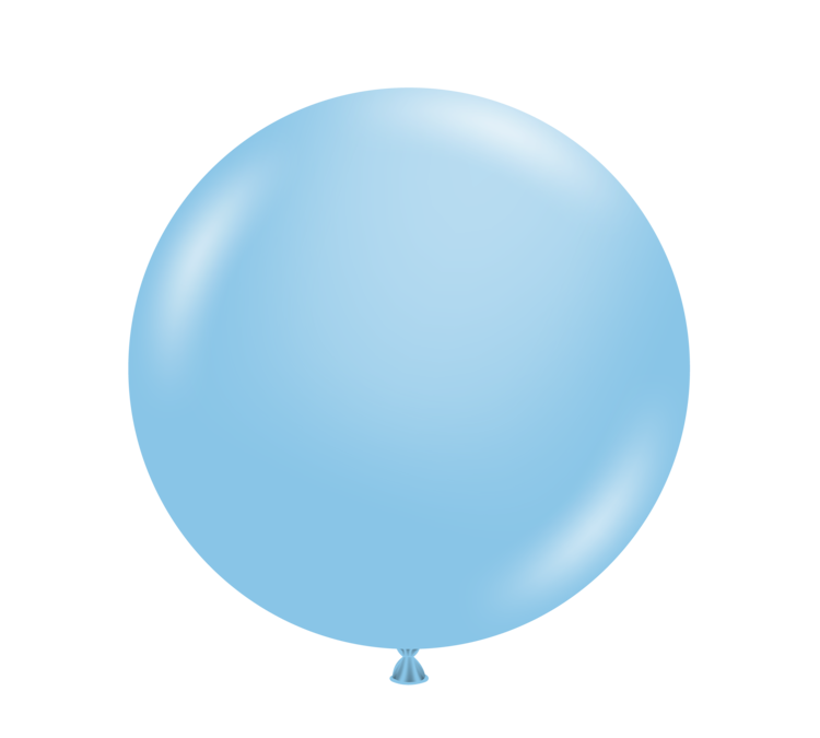 Tuf Tex 24" Light Blue Round Latex Balloons 1ct. Long Lasting Durable  Premium Quality Helium Balloons Made in the USA