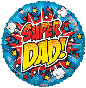 18" Super Dad Helium Foil Balloon (5 Pack)#86122