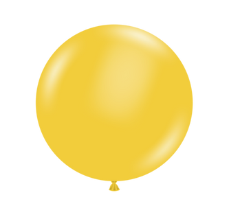 24" Tuf Tex Goldenrod Round Latex Balloon 1ct #2444