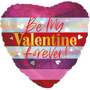 Valentine Balloons 18" Be My Valentine Forever Balloons Foil Helium Balloon  (5 PACK)# 81254