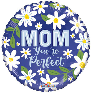 18" Mom You're Perfect Helium Foil Balloon (5 PACK)#84464