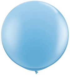 big pale blue balloon
