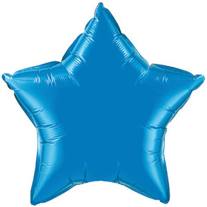 sapphire blue star balloon