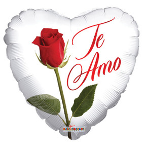  9" Spanish Love You Te Amo Air Fill Only Foil Balloons (5 Pack) #37201-09