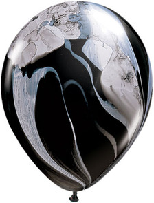 black and white super agate marble
