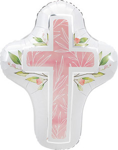 pink cross, communion cross