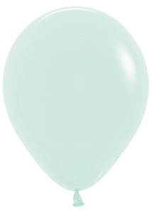 betallic balloons, pastel matte green latex balloons