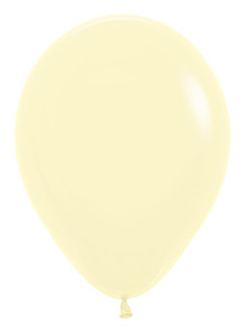 betallic balloons pastel matte yellow