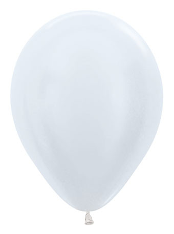 5" Betallic Pearl white balloons