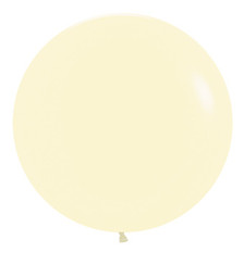 pastel matte yellow balloons