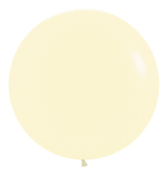 pastel matte yellow balloons