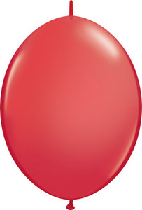 6" Red Quick Link Latex Balloons 50 Bag #90173
