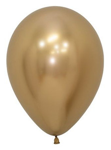 chrome gold balloons, reflex gold balloons