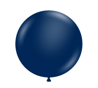 36" Tuf Tex Metallic Midnight Blue Round Latex Balloons 1ct #3651