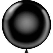 72" Giant Round Black Advertising Latex Balloon 1ct #7278