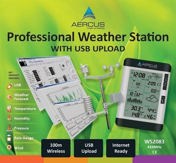 Aercus Instruments™ WS2083 Pro Wireless Weather Station - Aercus Instruments