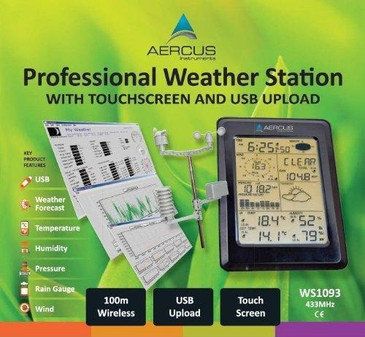 Aercus Instruments™ WS1093 Touchscreen Weather Station