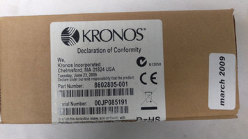 Kronos 4500 Battery Back Up Kit 8602805-001