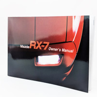 New Genuine Mazda RX-7 Owners Manual RX7 Handbook 1986 8725-RH-86B 8725RH86B