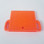 Top view of 8" wide forklift safety fork cover