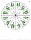 Large circles with 7-inch diameters and color coded numerals.