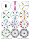Color coded numerals. All 12 fraction circles on a single page for transparencies and making a set of fraction circles for every student.