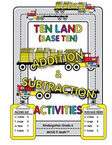 Ten Land (base 10) Addition & Subtraction Activities, 80 pages, K-6