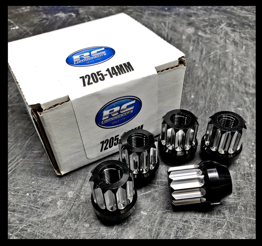 12MM X 1.5 12PT Acorn Style Lug nut (Black and Machine Finish)