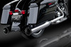 RCX Exhaust 4.5" Slip-on Mufflers, Chrome with Rage Eclipse Tips.