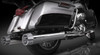 RCX Exhaust 4.5" Slip-on Mufflers for 2017 Harley Touring, Chrome with Gatlin Chrome Tips.