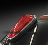 Rear fender is designed to accept the factory taillight and turn signals.
