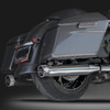 RCX Exhaust 4.0" Slip-on Mufflers, Chrome with Rival chrome tips.