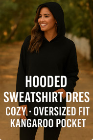 Women's Hoodie Long Hooded Sweatshirts Coat Casual Pockets