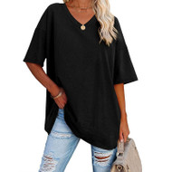 Women’s V-Neck Short Sleeved Top