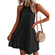 Hollow Swing Piece Cake Dress Halter Dress