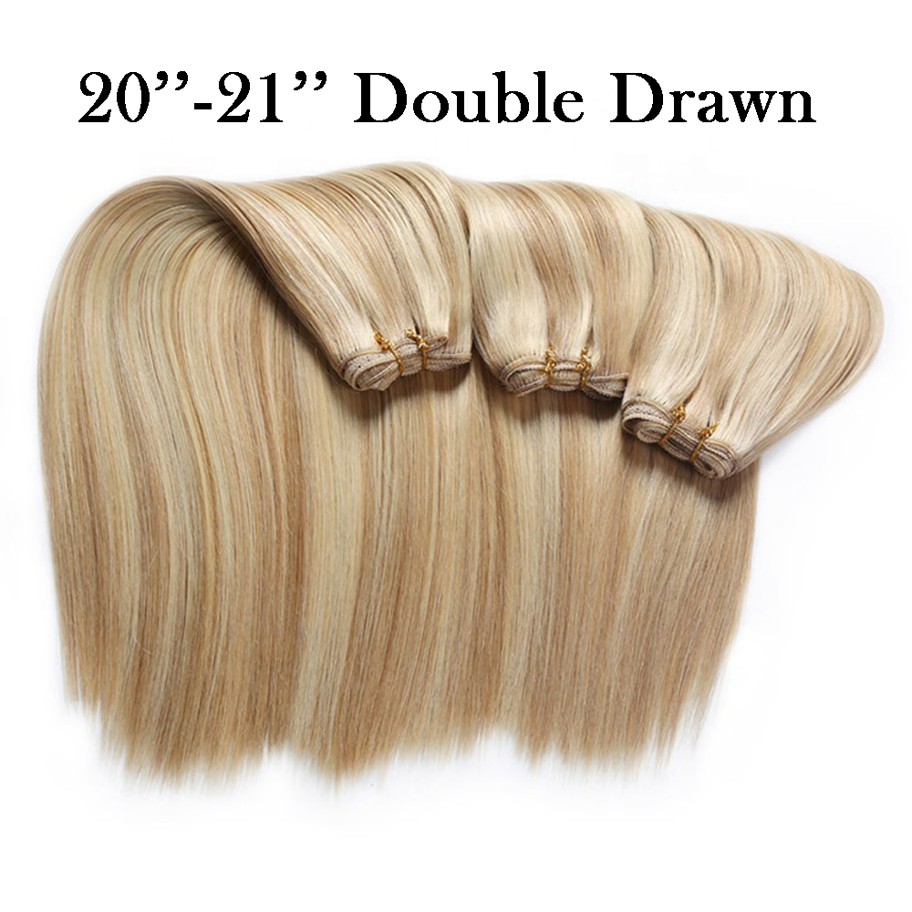 20 21 Russian Mongolian Platinum Remy Double Drawn Weft Weave