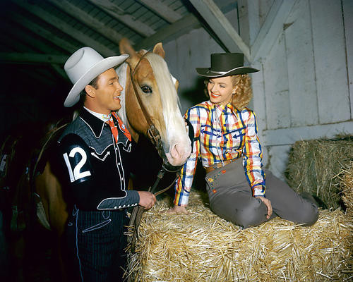 This is an image of 256856 Roy Rogers & Dale Evans Photograph & Poster