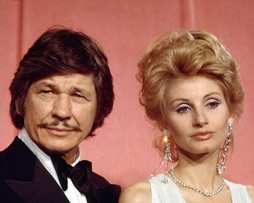 This is an image of 274307 Charles Bronson & Jill Ireland Photograph & Poster