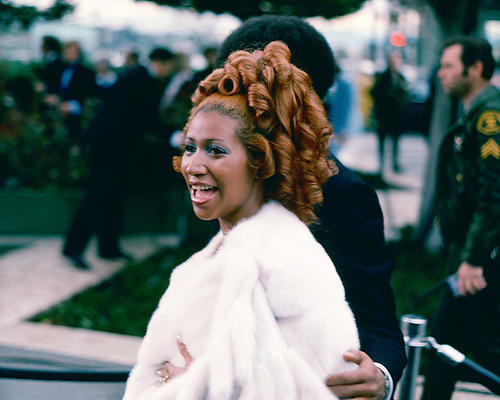 This is an image of 274355 Aretha Franklin Photograph & Poster