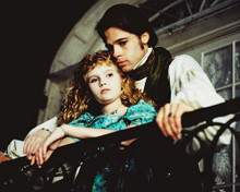 This is an image of 215032 Brad Pitt & Kirsten Dunst Photograph & Poster