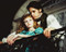 This is an image of 215032 Brad Pitt & Kirsten Dunst Photograph & Poster