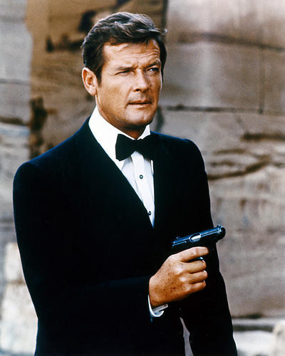 This is an image of 220138 Roger Moore Photograph & Poster
