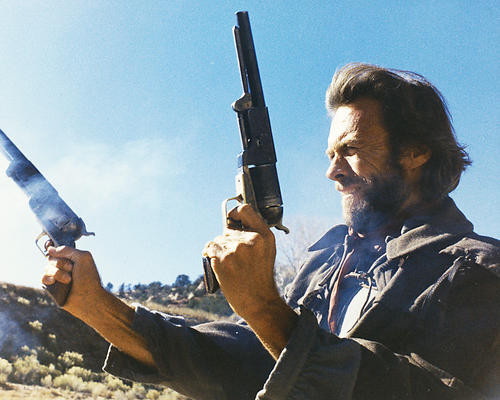 This is an image of 221070 Clint Eastwood Photograph & Poster