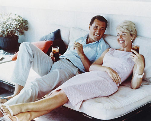 This is an image of 230545 Rock Hudson & Doris Day Photograph & Poster