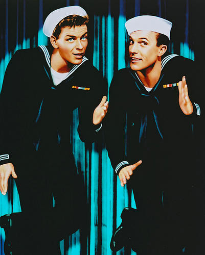 This is an image of 250417 Frank Sinatra & Gene Kelly Photograph & Poster