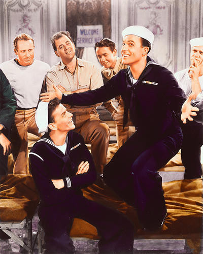 This is an image of 254858 Frank Sinatra & Gene Kelly Photograph & Poster