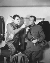 This is an image of 173378 John Wayne and Gregory Peck Photograph & Poster