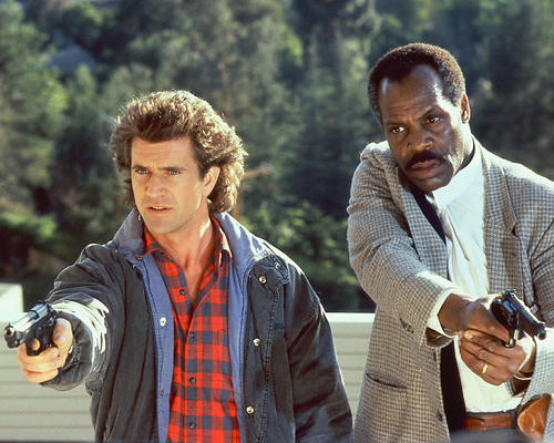 This is an image of 254446 Mel Gibson & Danny Glover Photograph & Poster