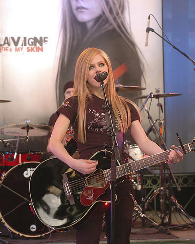 This is an image of 266055 Avril Lavigne Photograph & Poster